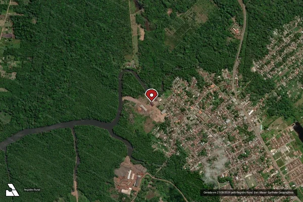 Imagem de satélite — Embargo IBAMA — Infração de Administração Ambiental(Não Classificada-Móvel) - Belém/PA