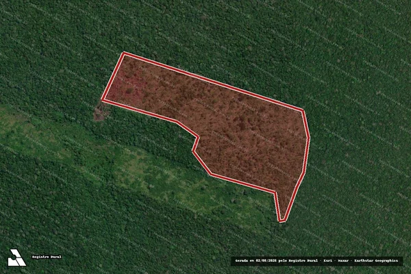 Imagem de satélite de Infração Ambiental em Humaitá - AM