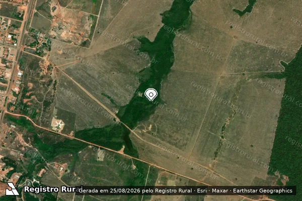 Imagem de satélite — Embargo Ambiental - Ulianópolis/PA