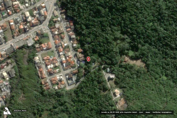Imagem de satélite — Embargo IBAMA — Infração Ambiental - Porto Belo/SC