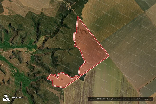 Imagem de satélite — Embargo IBAMA — Infração da Flora — Baixa Grande Do Ribeiro/PI