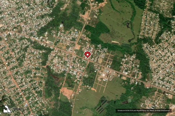 Imagem de satélite — Embargo IBAMA — Infração Ambiental - Oiapoque/AP