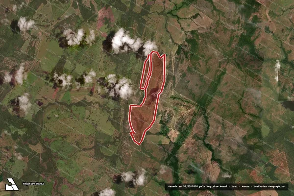 Imagem de satélite — Embargo Ambiental — Talismã/TO