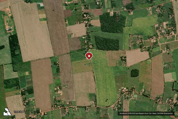 Imagem de satélite de Infração Ambiental em Dom Eliseu - PA (marcador da localização)