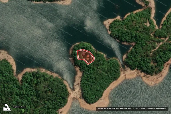Imagem de satélite de Infração da Flora em Itumbiara - GO