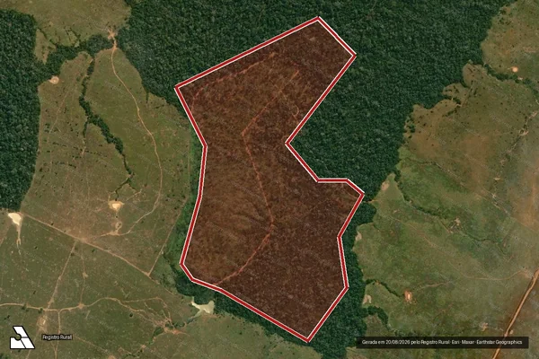 Imagem de satélite de Infração da Flora em Lábrea - AM