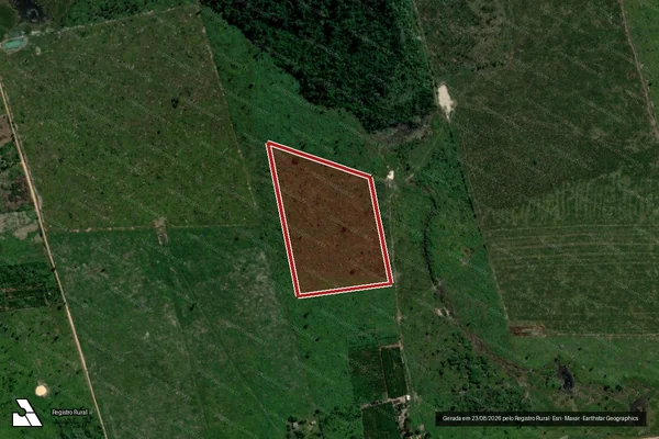 Imagem de satélite de Infração da Flora em Candeias do Jamari - RO
