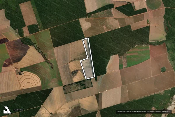 Imagem de satélite de Infração Ambiental em Gaúcha do Norte - MT