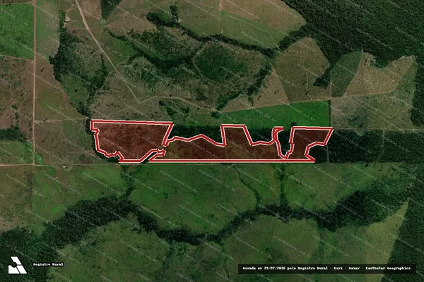 Imagem de satélite de Infração Ambiental em Altamira - PA