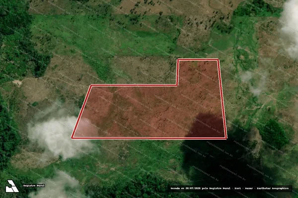 Imagem de satélite de Infração da Flora em Pacajá - PA