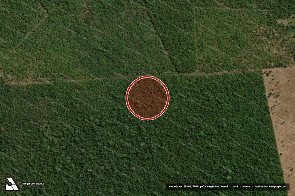 Imagem de satélite de Infração Ambiental em Santana do Araguaia - PA