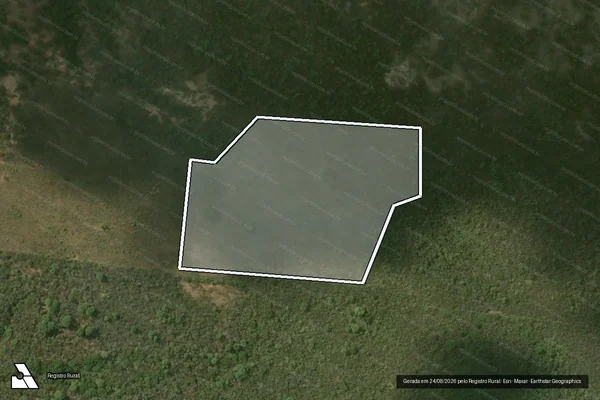 Imagem de satélite — Embargo IBAMA — Infração da Flora — Aparecida/PB
