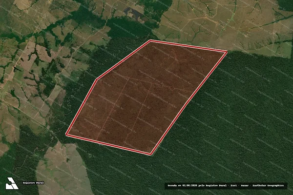 Imagem de satélite de Infração da Flora em Lábrea - AM