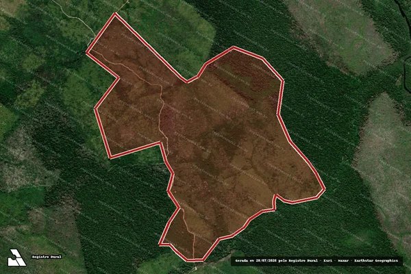 Imagem de satélite de Infração Ambiental em Apuí - AM