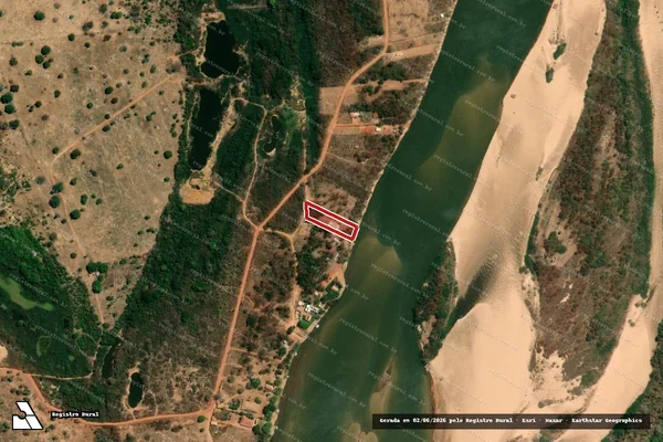Imagem de satélite — Embargo IBAMA — Infração da Flora — Cocalinho/MT