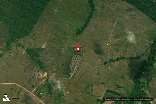 Imagem de satélite — Embargo IBAMA — Infração da Flora - Marabá/PA