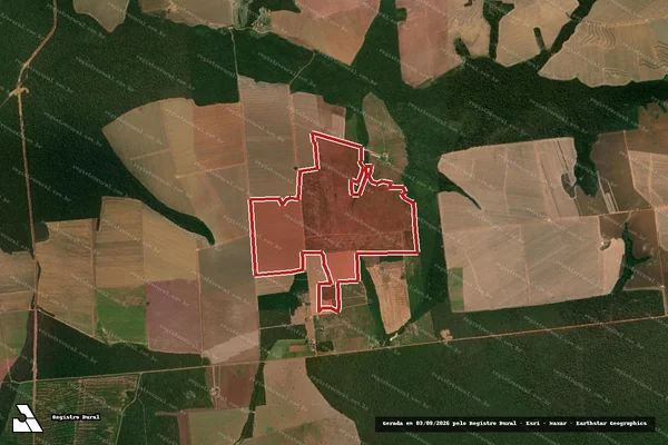 Imagem de satélite de Infração da Flora em Lucas do Rio Verde - MT
