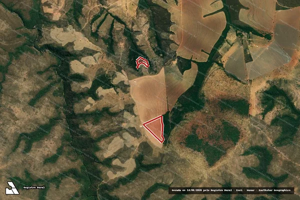 Imagem de satélite de Infração da Flora em Paracatu - MG