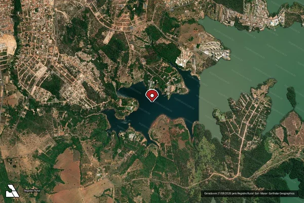 Imagem de satélite — Embargo Ambiental - Caldas Novas/GO