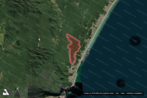 Imagem de satélite de Infração Ambiental em Matinhos - PR