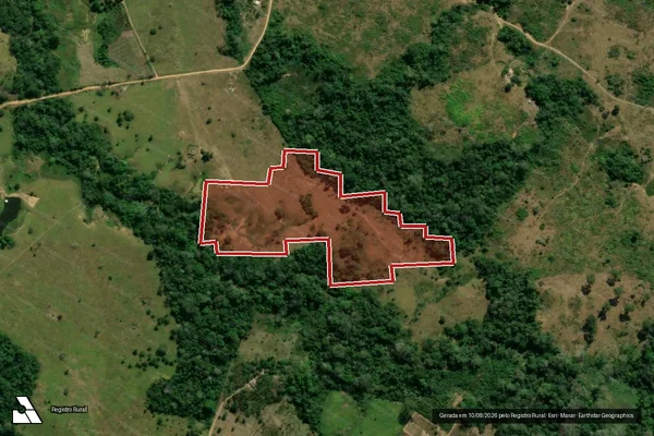 Imagem de satélite de Infração da Flora em Xapuri - AC