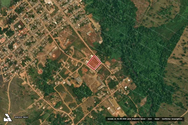 Imagem de satélite de Infração da Flora em Trairão - PA