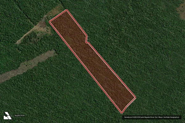 Imagem de satélite de Infração da Flora em Humaitá - AM