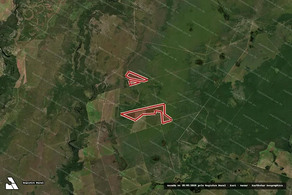 Imagem de satélite de Infração Ambiental em Cocalinho - MT