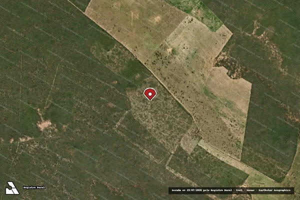 Imagem de satélite — Embargo IBAMA — Infração da Flora - Novo Triunfo/BA