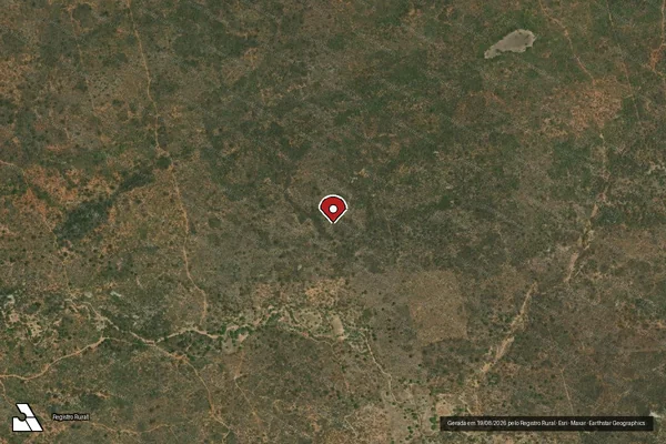 Imagem de satélite — Embargo IBAMA — Infração Ambiental - Ibimirim/PE