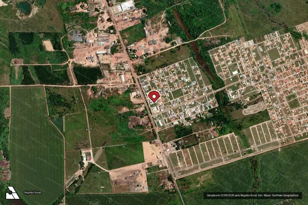 Imagem de satélite — Embargo IBAMA — Infração da Flora - Tailândia/PA