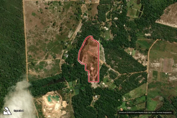Imagem de satélite — Embargo IBAMA — Infração Ambiental - Vilhena/RO