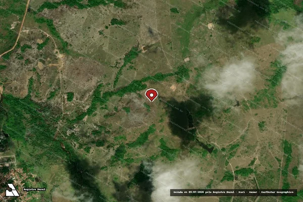 Imagem de satélite de Desmatamento em Governador Nunes Freire - MA (marcador da localização)