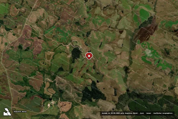 Imagem de satélite — Embargo IBAMA — Infração Ambiental - Água Doce/SC