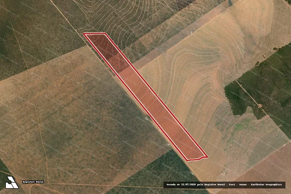 Imagem de satélite de Infração Ambiental em Mateiros - TO