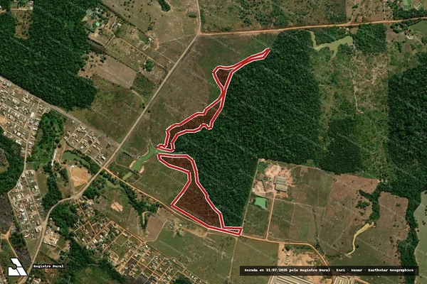 Imagem de satélite de Infração da Flora em Porto Velho - RO