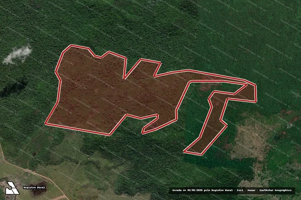 Imagem de satélite de Infração Ambiental em São Félix do Xingu - PA