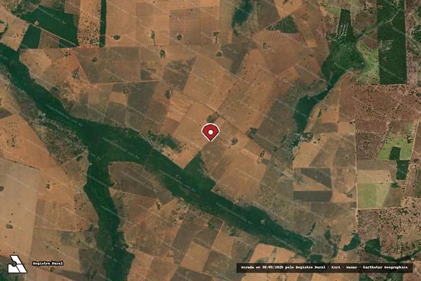Imagem de satélite — Embargo IBAMA — Infração da Flora - Amaralina/GO