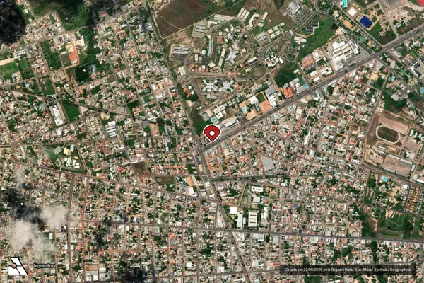 Imagem de satélite de Infração da Flora em Boa Vista - RR (marcador da localização)