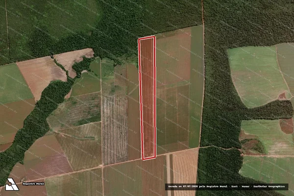 Imagem de satélite de Infração Ambiental em Tabaporã - MT