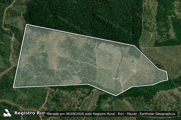 Imagem de satélite de Infração Ambiental em Apuí - AM
