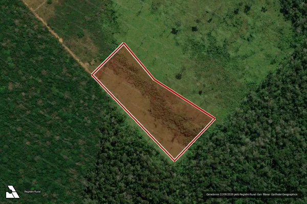 Imagem de satélite de Infração Ambiental em Boca do Acre - AM