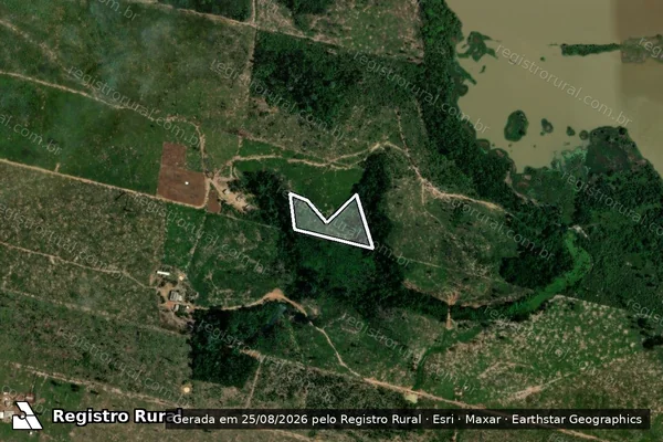 Imagem de satélite de Infração Ambiental em Porto Velho - RO