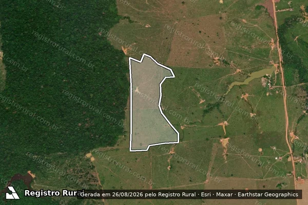 Imagem de satélite de Infração Ambiental em Porto Velho - RO