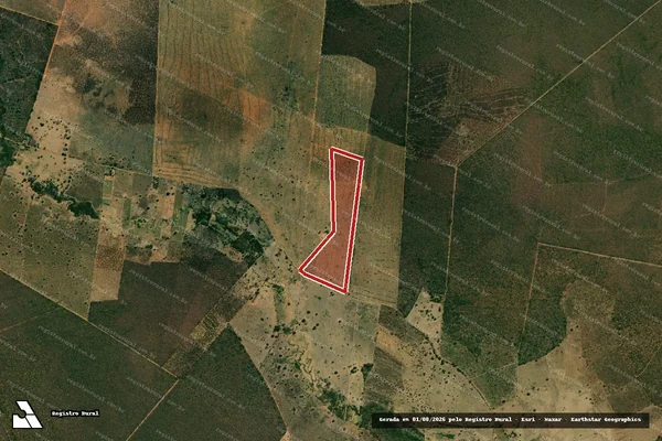 Imagem de satélite de Infração da Flora em Santana - BA