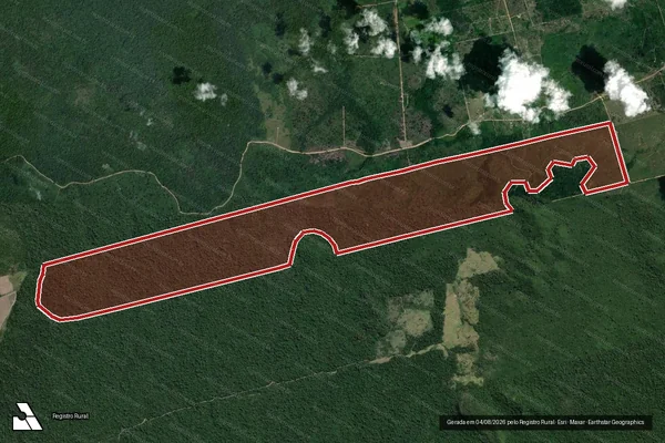 Imagem de satélite de Infração Ambiental em Novo Progresso - PA
