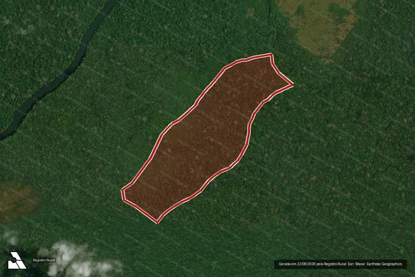 Imagem de satélite de Infração Ambiental em Apuí - AM