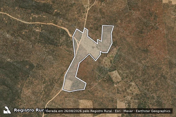Imagem de satélite de Infração Ambiental em Aiuaba - CE