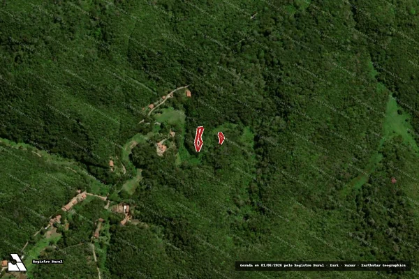 Imagem de satélite de Infração Ambiental em Guaramiranga - CE