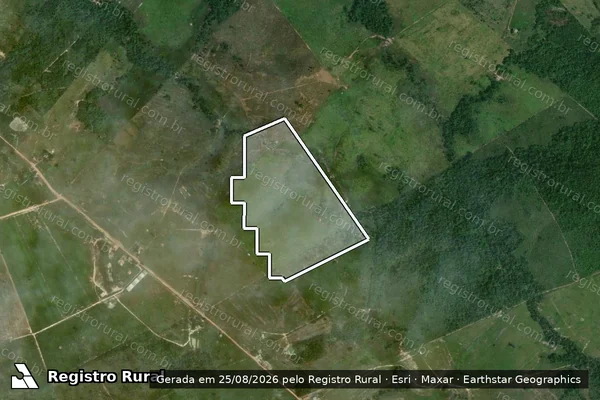 Imagem de satélite de Desmatamento em Mucajaí - RR